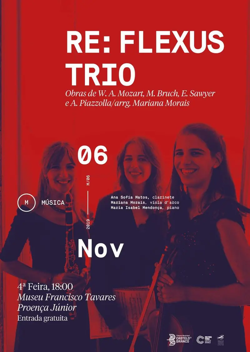 Poster for the concert at the Francisco Tavares Proença Júnior Museum, Castelo Branco, 6 November 2019