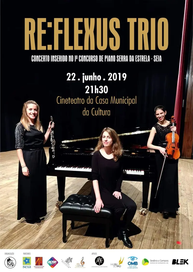 Poster for the 1st Serra da Estrela National Piano Competition concert, Seia, 22 June 2019