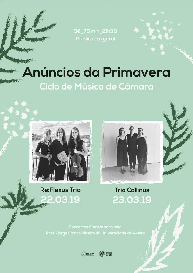 Poster for the “Anúncios da Primavera” series, Sever do Vouga, 22 March 2019