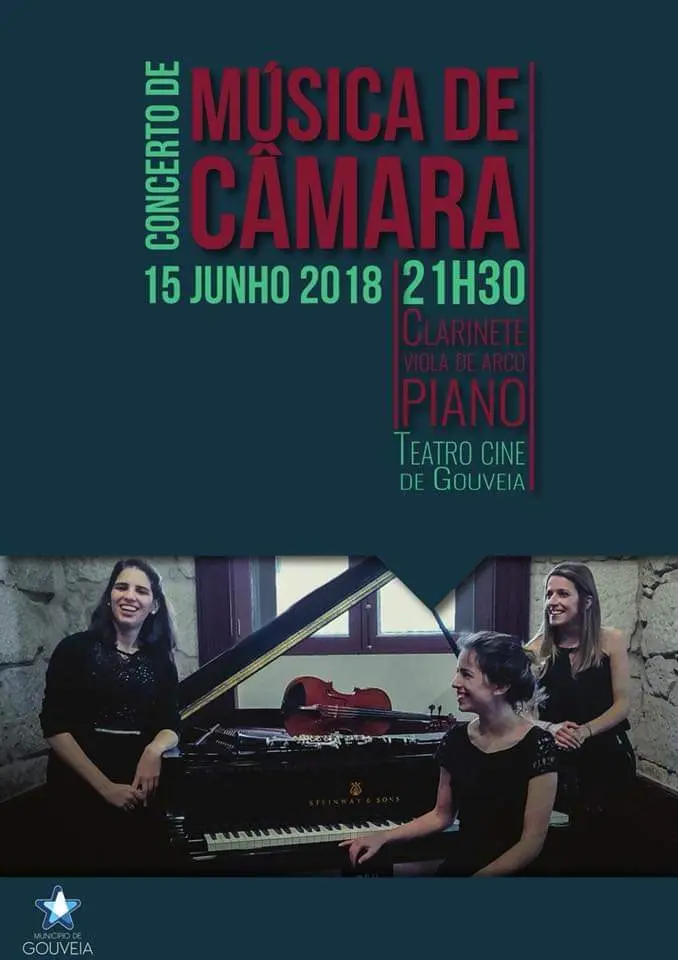 Poster for the chamber music concert at Teatro-Cine de Gouveia, 15 June 2018